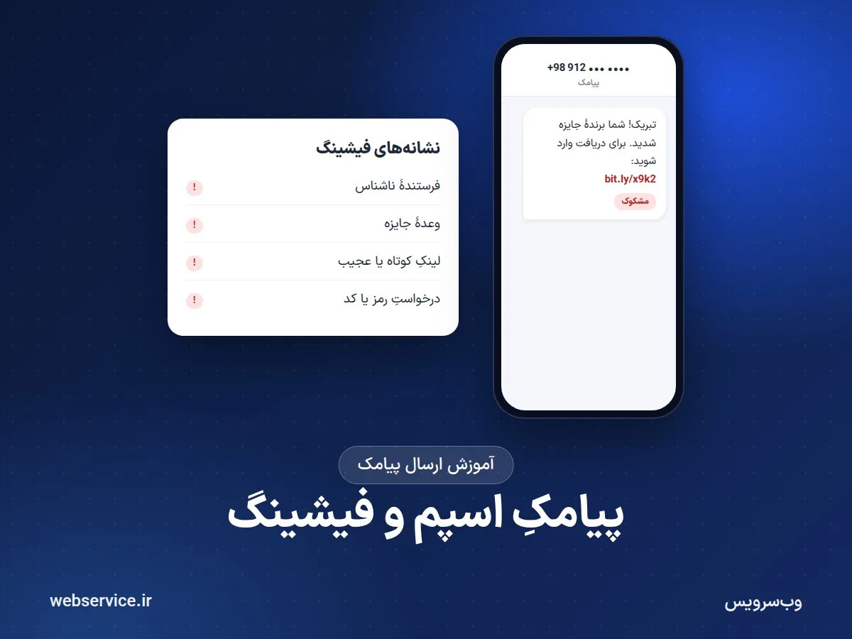 پیامک اسپم و فیشینگ پیامکی چیست؟ نشانه‌ها برای گیرنده و پرهیز از اسپم‌شدن برای فرستنده