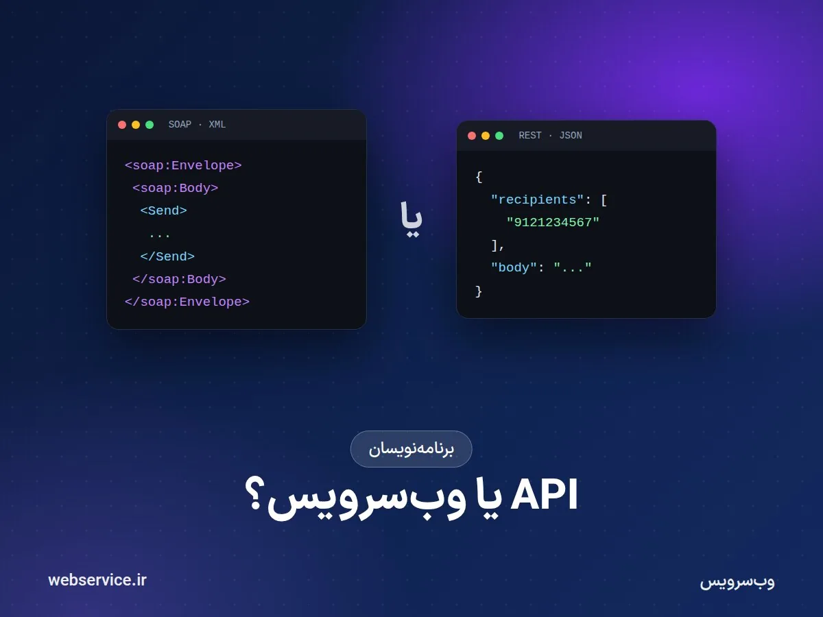 API و وب‌سرویس چه فرقی دارند؟ REST، SOAP و JSON به زبان ساده
